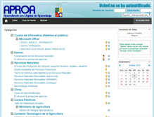 Tablet Screenshot of cursos.aproa.cl